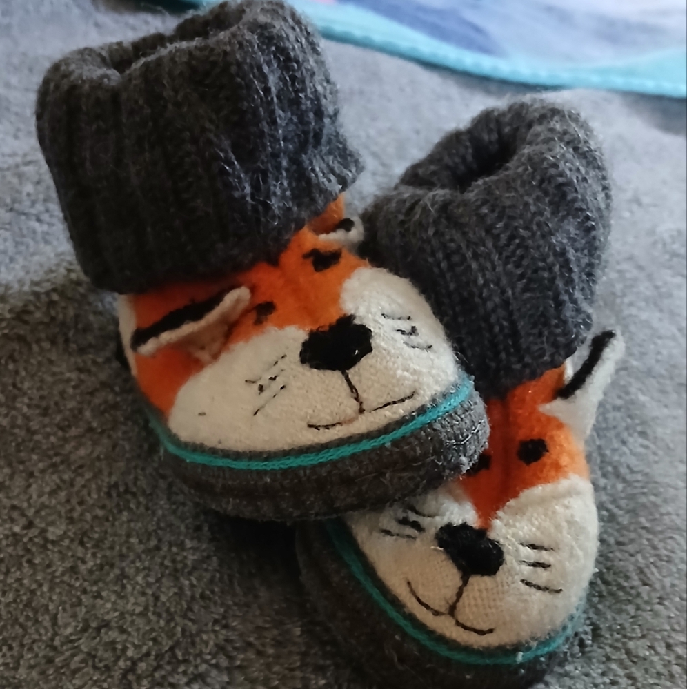 Garnet Hill Wool Fox Booties